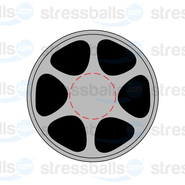 Squeeze Film Reel Stress Balls - Custom Printed